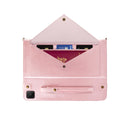 For Samsung Galaxy Tab S6 Lite P610/P615 Envelope Horizontal Flip PU Leather Case with Card Slots & Pen Slots & Holder & Wallet & Photo Frame & Shoulder Strap(Rose Gold)