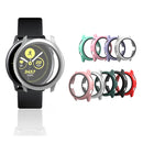 For Samsung Galaxy Watch Active 2 40mm PC Protective Case with Tempered Glass Film(Black)
