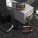 For Apple Watch Series 3 & 2 & 1 42mm Electroplated PC Case + Tempered Film Integrated Protective Cover(Silver)