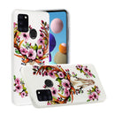 For Samsung Galaxy A21s Luminous TPU Mobile Phone Protective Case(Flower Deer)