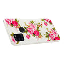 For Samsung Galaxy A21s Luminous TPU Mobile Phone Protective Case(Rose Flower)