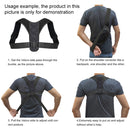 Anti-kyphosis Correction Belt Invisible Artifact For Sitting Posture, Style: Correction Belt + Shoulder Strap, Size:M