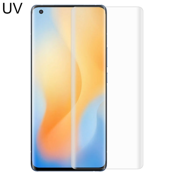 For Vivo X50 Pro / X50 Pro+ UV Liquid Curved Full Glue Tempered Glass Film