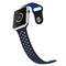 For Apple Watch Series 7 41mm / 6 & SE & 5 & 4 40mm / 3 & 2 & 1 38mm Sport Silicone Watch Band Standard Edition(Black Blue)