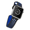 For Apple Watch Series 7 41mm / 6 & SE & 5 & 4 40mm / 3 & 2 & 1 38mm Sport Silicone Watch Band Standard Edition(Black Blue)