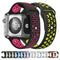For Apple Watch Series 7 41mm / 6 & SE & 5 & 4 40mm / 3 & 2 & 1 38mm Sport Silicone Watch Band Standard Edition(Black Blue)
