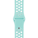 For Apple Watch Series 7 45mm / 6 & SE & 5 & 4 44mm / 3 & 2 & 1 42mm Sport Silicone Watch Band Standard Edition(White Green)