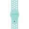 For Apple Watch Series 7 45mm / 6 & SE & 5 & 4 44mm / 3 & 2 & 1 42mm Sport Silicone Watch Band Standard Edition(White Green)