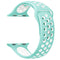 For Apple Watch Series 7 45mm / 6 & SE & 5 & 4 44mm / 3 & 2 & 1 42mm Sport Silicone Watch Band Standard Edition(White Green)