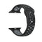 For Apple Watch Series 7 45mm / 6 & SE & 5 & 4 44mm / 3 & 2 & 1 42mm Sport Silicone Watch Band Standard Edition(Black Grey)