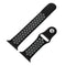For Apple Watch Series 7 45mm / 6 & SE & 5 & 4 44mm / 3 & 2 & 1 42mm Sport Silicone Watch Band Standard Edition(Black Grey)