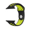 For Apple Watch Series 7 45mm / 6 & SE & 5 & 4 44mm / 3 & 2 & 1 42mm Sport Silicone Watch Band Standard Edition(Black Yellow)