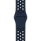 For Apple Watch Series 7 45mm / 6 & SE & 5 & 4 44mm / 3 & 2 & 1 42mm Sport Silicone Watch Band Standard Edition(Blue Black)