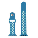 For Apple Watch Series 7 45mm / 6 & SE & 5 & 4 44mm / 3 & 2 & 1 42mm Sport Silicone Watch Band Standard Edition(Blue)
