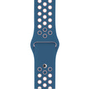 For Apple Watch Series 7 45mm / 6 & SE & 5 & 4 44mm / 3 & 2 & 1 42mm Sport Silicone Watch Band Standard Edition(Blue Pink)