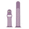 For Apple Watch Series 7 45mm / 6 & SE & 5 & 4 44mm / 3 & 2 & 1 42mm Sport Silicone Watch Band Standard Edition(Purple Pink)
