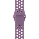 For Apple Watch Series 7 45mm / 6 & SE & 5 & 4 44mm / 3 & 2 & 1 42mm Sport Silicone Watch Band Standard Edition(Purple Pink)