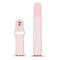 For Apple Watch Series 7 45mm / 6 & SE & 5 & 4 44mm / 3 & 2 & 1 42mm Sport Silicone Watch Band Standard Edition(Pink White)