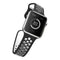 For Apple Watch Series 7 45mm / 6 & SE & 5 & 4 44mm / 3 & 2 & 1 42mm Sport Silicone Watch Band Standard Edition(Black White)