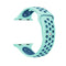 For Apple Watch Series 7 45mm / 6 & SE & 5 & 4 44mm / 3 & 2 & 1 42mm Sport Silicone Watch Band Standard Edition(Green Blue)