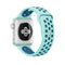 For Apple Watch Series 7 45mm / 6 & SE & 5 & 4 44mm / 3 & 2 & 1 42mm Sport Silicone Watch Band Standard Edition(Green Blue)