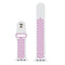 For Apple Watch Series 7 45mm / 6 & SE & 5 & 4 44mm / 3 & 2 & 1 42mm Sport Silicone Watch Band Standard Edition(White Purple)
