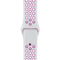 For Apple Watch Series 7 45mm / 6 & SE & 5 & 4 44mm / 3 & 2 & 1 42mm Sport Silicone Watch Band Standard Edition(White Purple)
