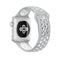 For Apple Watch Series 7 45mm / 6 & SE & 5 & 4 44mm / 3 & 2 & 1 42mm Sport Silicone Watch Band Standard Edition(Grey White)