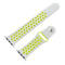 For Apple Watch Series 7 45mm / 6 & SE & 5 & 4 44mm / 3 & 2 & 1 42mm Sport Silicone Watch Band Standard Edition(Grey Yellow)