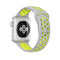 For Apple Watch Series 7 45mm / 6 & SE & 5 & 4 44mm / 3 & 2 & 1 42mm Sport Silicone Watch Band Standard Edition(Grey Yellow)