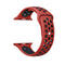 For Apple Watch Series 7 45mm / 6 & SE & 5 & 4 44mm / 3 & 2 & 1 42mm Sport Silicone Watch Band Standard Edition(Red Black)