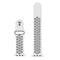 For Apple Watch Series 7 45mm / 6 & SE & 5 & 4 44mm / 3 & 2 & 1 42mm Sport Silicone Watch Band Standard Edition(White Black)