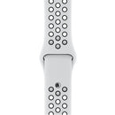 For Apple Watch Series 7 45mm / 6 & SE & 5 & 4 44mm / 3 & 2 & 1 42mm Sport Silicone Watch Band Standard Edition(White Black)