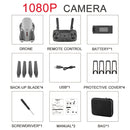 E88 1080P Single Camera Foldable RC Quadcopter Drone Remote Control Aircraft(Gray)