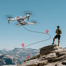 E88 1080P Single Camera Foldable RC Quadcopter Drone Remote Control Aircraft(Gray)