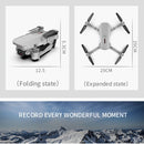 E88 720P Single Camera Foldable RC Quadcopter Drone Remote Control Aircraft(Gray)