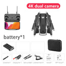 KK6 4K Dual Camera Switch Foldable RC Quadcopter Drone Remote Control Aircraft(Storage Bag)