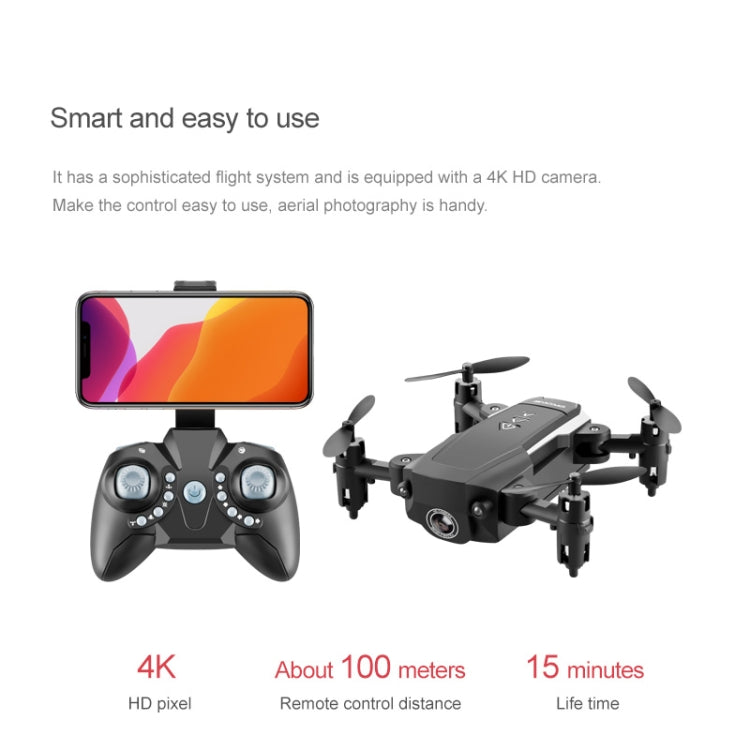 KK8 Without Camera Foldable RC Quadcopter Mini Drone Remote Control Aircraft, Color Box