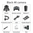 KK8 4K Camera Foldable RC Quadcopter Mini Drone Remote Control Aircraft, Color Box