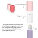 For Apple Pencil 1 Stylus Touch Pen Split Contrast Color Silicone Protective Case(Macaron Pink)