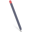 For Apple Pencil 1 Stylus Touch Pen Split Contrast Color Silicone Protective Case(Midnight Blueberry)