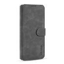 For Xiaomi Redmi 10X 4G / Redmi Note 9 DG.MING Retro Oil Side Horizontal Flip Case(Grey)