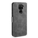 For Xiaomi Redmi 10X 4G / Redmi Note 9 DG.MING Retro Oil Side Horizontal Flip Case(Grey)
