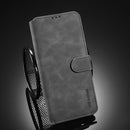 For Xiaomi Redmi 10X 4G / Redmi Note 9 DG.MING Retro Oil Side Horizontal Flip Case(Grey)