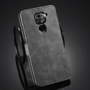 For Xiaomi Redmi 10X 4G / Redmi Note 9 DG.MING Retro Oil Side Horizontal Flip Case(Grey)