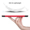 For Samsung Galaxy Tab S8+ / Tab S8 Plus / Tab S7 FE / Tab S7+ Custer Texture Smart PU Leather Case with Sleep / Wake-up Function & 3-Fold Holder(Red)