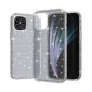 For iPhone 12 / 12 Pro Shockproof Terminator Style Glitter Powder Protective Case(Grey)