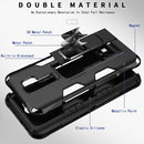 For Xiaomi Redmi 9 Armor Shockproof TPU + PC Magnetic Protective Case with Invisible Holder(Red)