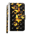 For Nokia 7.2 / 6.2 3D Painting Pattern Horizontal Flip TPU + PU Leather Case with Holder & Card Slots & Wallet(Golden Butterfly)