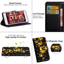 For Nokia 7.2 / 6.2 3D Painting Pattern Horizontal Flip TPU + PU Leather Case with Holder & Card Slots & Wallet(Golden Butterfly)